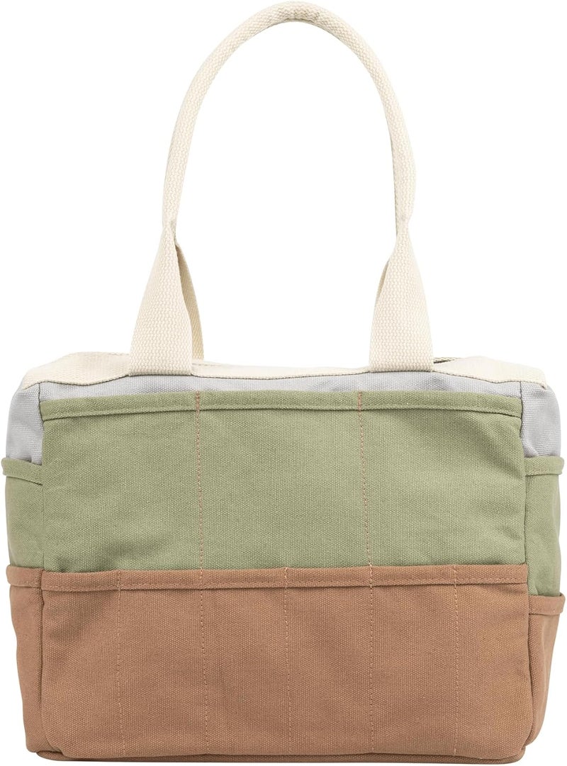 Soolla Studio Bag: Pottery Tool Bag & Art Supply Storage Organizer, Washable Craft Tote, Knitting Yarn, Crochet Projects, 30 Pockets, 25+ Colors, Canvas, Artist Gift for Students & Adults (Good Earth) - Image 3
